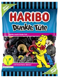 Haribo Dunkle Tüte 175g x 18st
