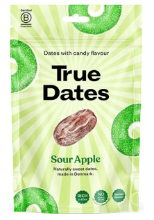 True Dates Sour Apple 100g x 12st godis grossist