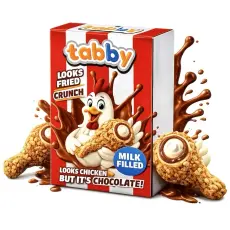 Tabby Chicken Wings Chocolate 50g x 24st godis grossist