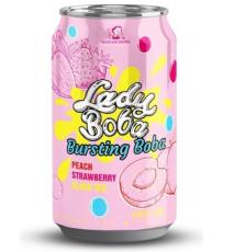 Lady Boba Peach Strawberry Bubble Tea 320ml x 24st