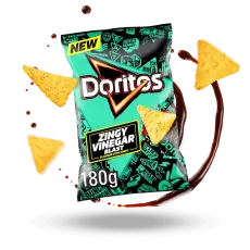 Doritos Zingy Vinegar Blast 180g godis grossist
