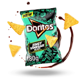 Doritos Zingy Vinegar Blast 180g x 12st godis grossist