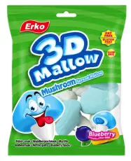 3D Mallow Bl&aring;b&auml;r 80g x 36st godis grossist