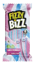Fizzy Bizz Sura Remmar Bubblegum 80g x 48st godis grossist