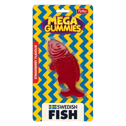 Mega Gummies Swedish Candy Fish 120g x 14st