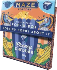 Maze Popcorn Pop-In-Box Cheesy Cheddar 90g x 18st godis grossist