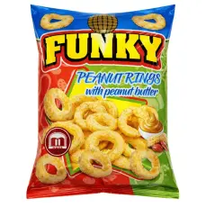 Funky Peanut Rings 80g x 16st godis grossist
