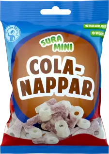 Sura Mini Colanappar 70g x 18st godis grossist
