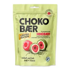 Chokob&aelig;r Hallon med vit choklad & Pistagesmak 80g x 10st godis grossist