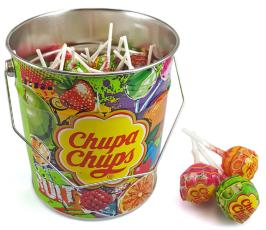 Chupa Chups Fruit Klubbor Hink 150st