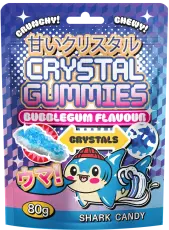 Crystal Gummies Bubblegum Flavour 80g x 24st godis grossist