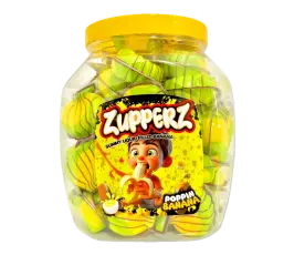 Zuppers Banana Gummy Filled 18g x 50st godis grossist