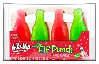 Nik-L-Nip Wax Bottles Elf Punch 4-Pack 39g x 18st