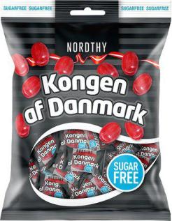 Nordthy Kongen af Danmark Sockerfri 125g x 18st godis grossist