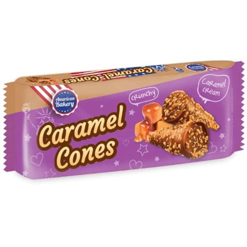 American Bakery Caramel Cones 112g x 24st