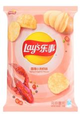 Lays Potatischips Spicy Crayfish Smak 70g x 22st godis grossist