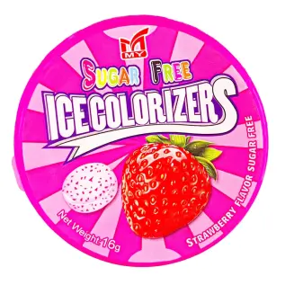 Ice Colorizers Strawberry 16g x 20st godis grossist