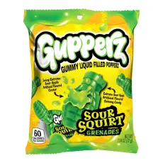 Gupperz Sour Squirt Grenades 72g x 12st godis grossist