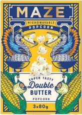 MAZE Popcorn Double Butter 3-pack 240g x 16st