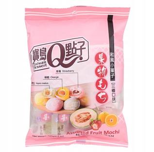 Taiwan Dessert Mini Mochi Assorted Fruit 120g x 12st godis grossist
