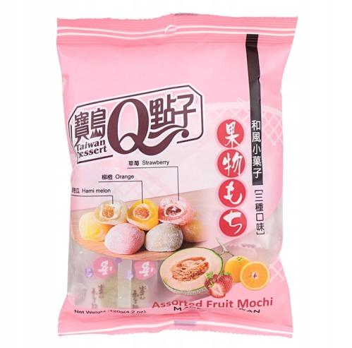 Taiwan Dessert Mini Mochi Assorted Fruit 120g x 12st