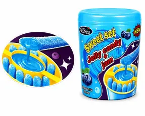 Sweet Set Jelly Candy & Jam Bl&aring;b&auml;r 60g x 8st godis grossist