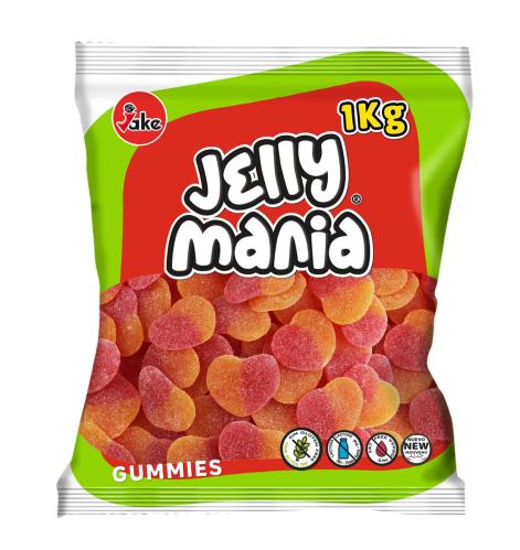 Jake Jelly Mania Peach Hearts 1kg