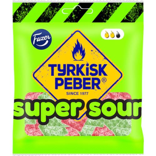 Tyrkisk Peber Super Sour 80g x 24st