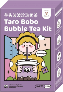 Tokimeki Taro Bobo Bubble Tea Kit 3-pack 255g x 6st godis grossist
