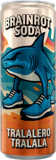 Brainrot Soda Tralalero Tralala 250ml x 24st godis grossist