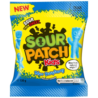 Sour Patch Kids Blue Raspberry 130g x 10st godis grossist