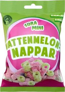 Sura Mini Vattenmelonnappar 70g x 18st godis grossist
