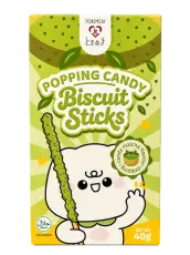 Tokimeki Biscuit Stick Popping Candy Matcha 40g godis grossist