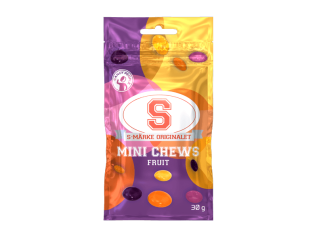 S-M&auml;rke Mini Chews Fruit 30g x 15st godis grossist