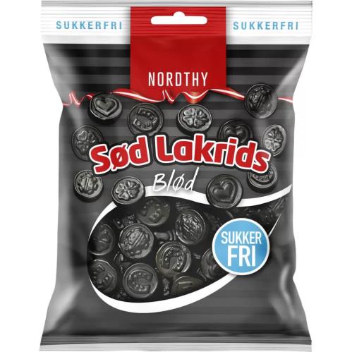 Nordthy Sötlakrits Sockerfri 75g x 10st