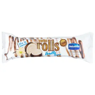 Dolcevita Swiss Rolls Vanilj 300g x 10st godis grossist