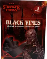 Stranger Things Fruit Rollers Blackcurrant 60g x 12st