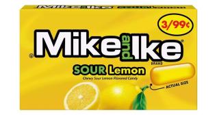 Mike and Ike Sour Lemon 22g x 24st godis grossist