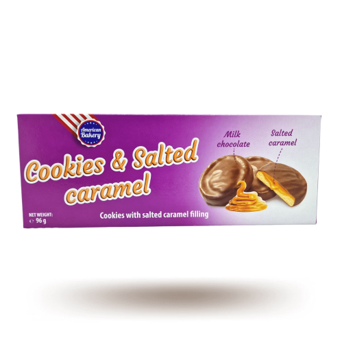 American Bakery Cookies & Salted Caramel 96g x 18st