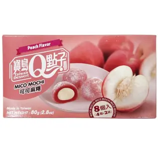 Taiwan Dessert - Mico Mochi Peach Flavour 80g x 24st