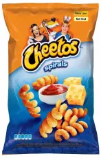 Cheetos Spirals Ketchup & Ost 130g x 14st godis grossist
