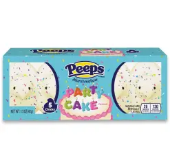 Peeps Marshmallow Chicks Party Cake 4-pack 42g x 24st godis grossist