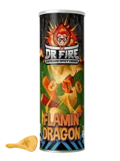 Dr Fire Crisps Flamin Dragon 80g x 20st godis grossist
