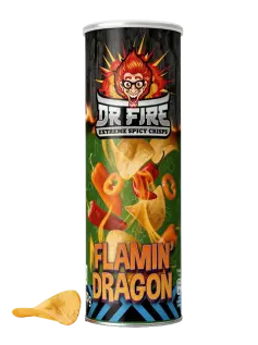 Dr Fire Crisps Flamin Dragon 80g x 20st godis grossist