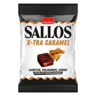 Sallos X-Tra Caramel 135g x 15st godis grossist