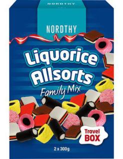 Nordthy Licorice Allsorts Family Mix 600g x 5st godis grossist
