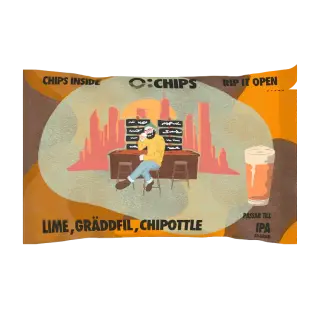 &Ouml;-Chips IPA - Lime, Gr&auml;ddfil, Chipotle 50g x 24st godis grossist