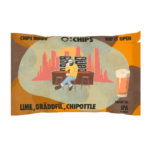 Ö-Chips IPA - Lime, Gräddfil, Chipotle 100g x 14st