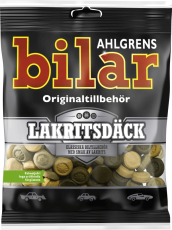 Ahlgrens Bilar Lakritsd&auml;ck p&aring;se 110g x 42st godis grossist