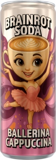Brainrot Soda Ballerina Cappuccina 250ml x 24st godis grossist